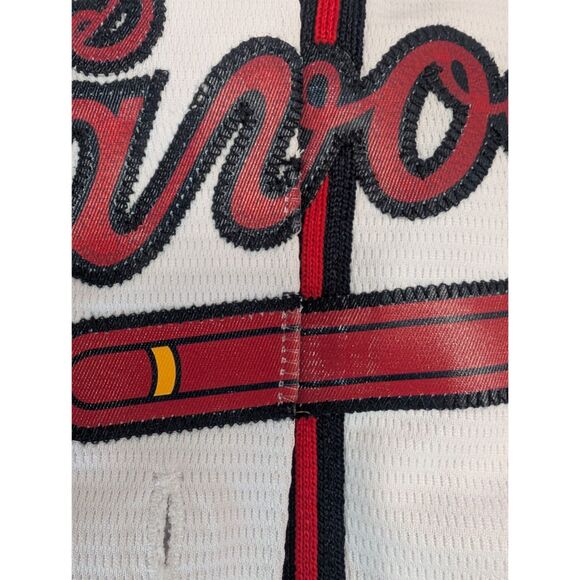 Majestic Los Bravos Jersey Women Medium Atlanta Braves Cool Base Rare - Picture 4 of 16